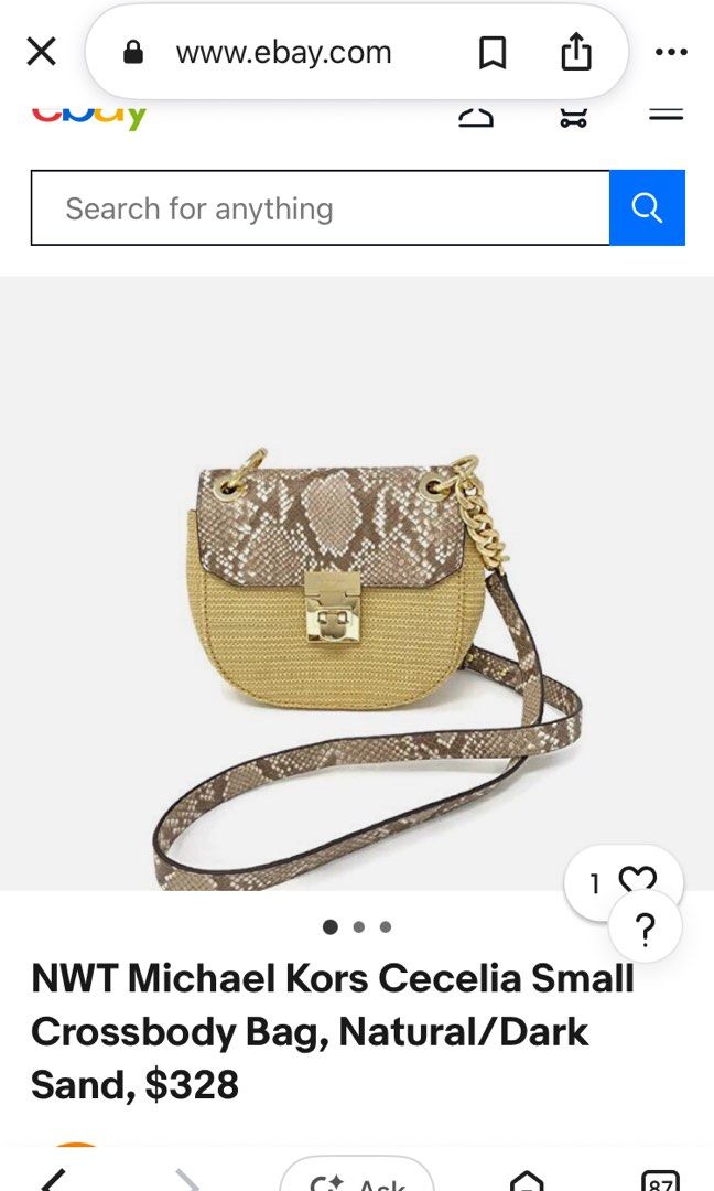 MICHAEL KORS CECELIA SMALL CROSSBODY BAG (Category: Cross-body Bags) located in General Mariano Alvarez. Submitted by adonid (Listing ID 1467850263, Image 2). Description: MICHAEL KORS CECELIA SMALL CROSSBODY BAG GOOD CONDITION NORMAL SIGN OF USAGE ONLY .