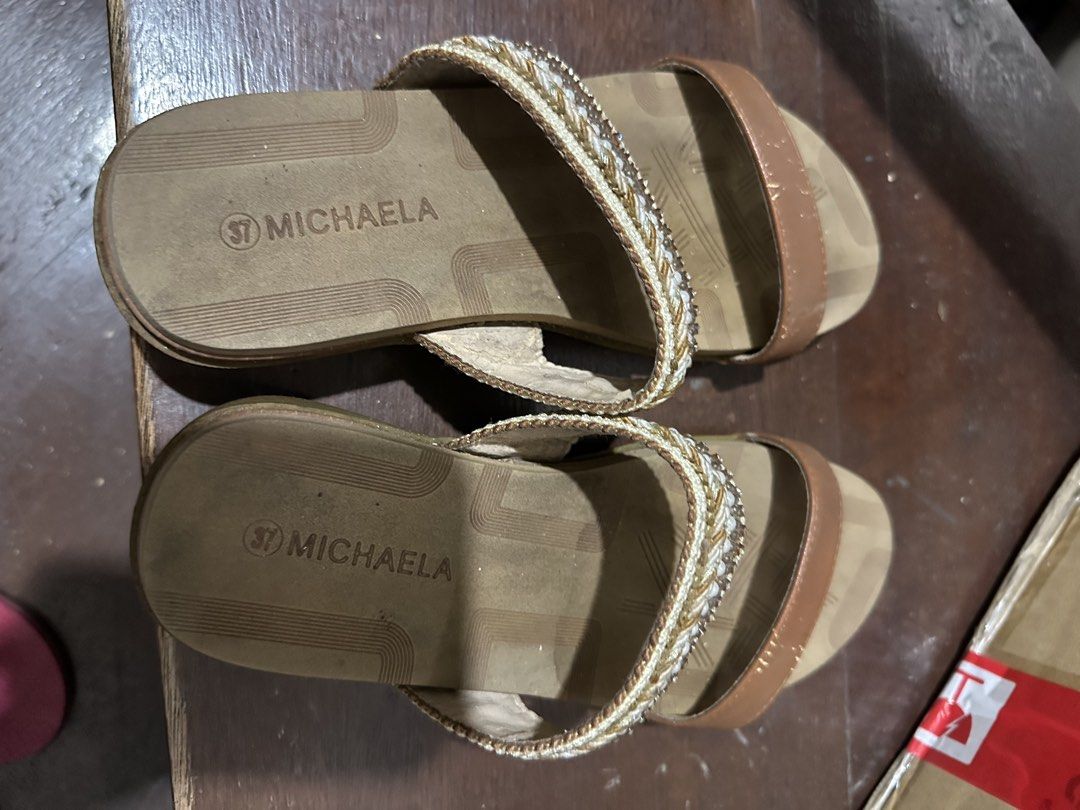 Michaela Sandals (Category: Sandals) located in Manila. Submitted by shopkriscloset (Listing ID 1467841307, Image 2). Description: Flaws posted. Please zoom in the photos. Issues: cracks and peelings on the leather ‼️PLEASE READ BEFORE PLACING AN OFFER -Please be patient and respectful. 🤗 If I don’t get to reply immediately, I might be working. - Please REFRAIN from making an offer if you do not intend to complete the purchase ❗️ACCEPTED OFFER m