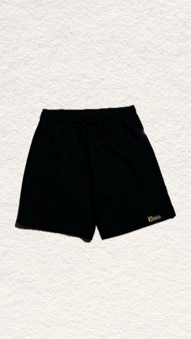 Michigan Wolverines Go Blue Black Drawstring Athletic Shorts (Category: Shorts) located in General Santos City (Dadiangas). Submitted by choco_apparel (Listing ID 1467842328, Image 1). Description: - Color: Black - Style: Athletic shorts with a casual, comfortable fit - Waistband: Adjustable drawstring for a secure fit - Pockets: Practical side pockets for your essentials - Details: Small stitched 'Go Blue' team patch near the bottom hem - Materi