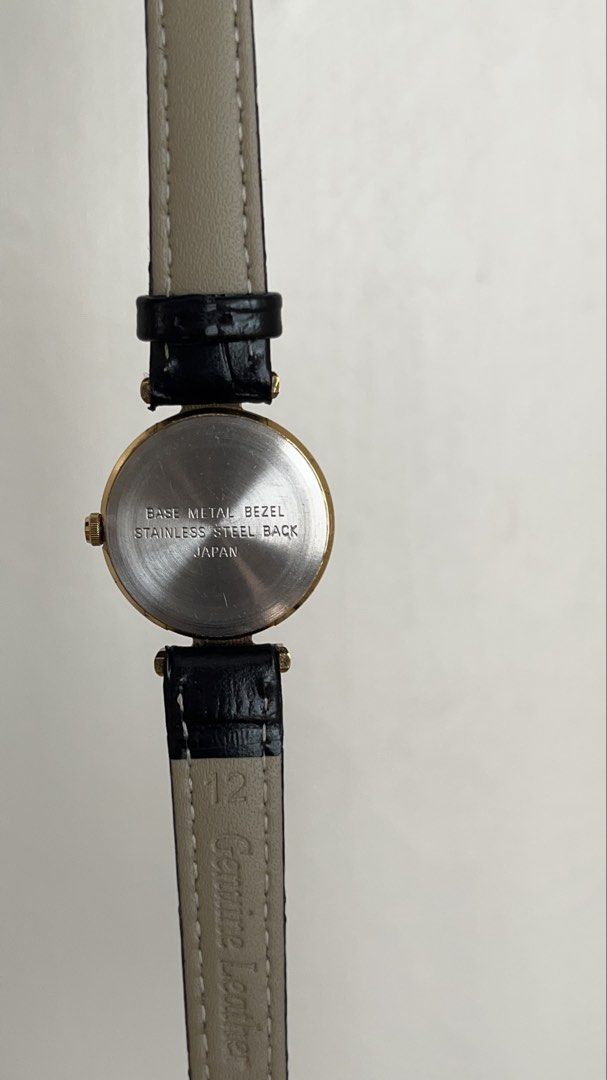 Mila Schon Roman (Category: Women's Watches) located in Cabuyao City. Submitted by horologyfinds (Listing ID 1468026450, Image 2). Description: Mila Schon Roman •Quartz •Japan •Good working •Authentic For only 1,250 php 🤝 FREE SHIPPING ✅LBC COP/COD ✅J&T ✅LALAMOVE ✅MEET UP ✈️CAN SHIP INTERNATIONAL VIA DHL EXPRESS "Imperfections are part of buying pre-owned/vintage watches. Kindly manage expectations" "Upgrade your wrist at it's finest✨".