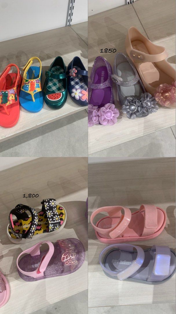 MINI MELISSA SALE ITEMS (Category: Babies & Kids Fashion) located in Marikina City. Submitted by ilas.ph (Listing ID 1467963056, Image 3). Description: BRANDNEW WITH BOX MABANGO ALSO AVAILABLE MELISSA ADULT, ZAXY, IPANEMA .