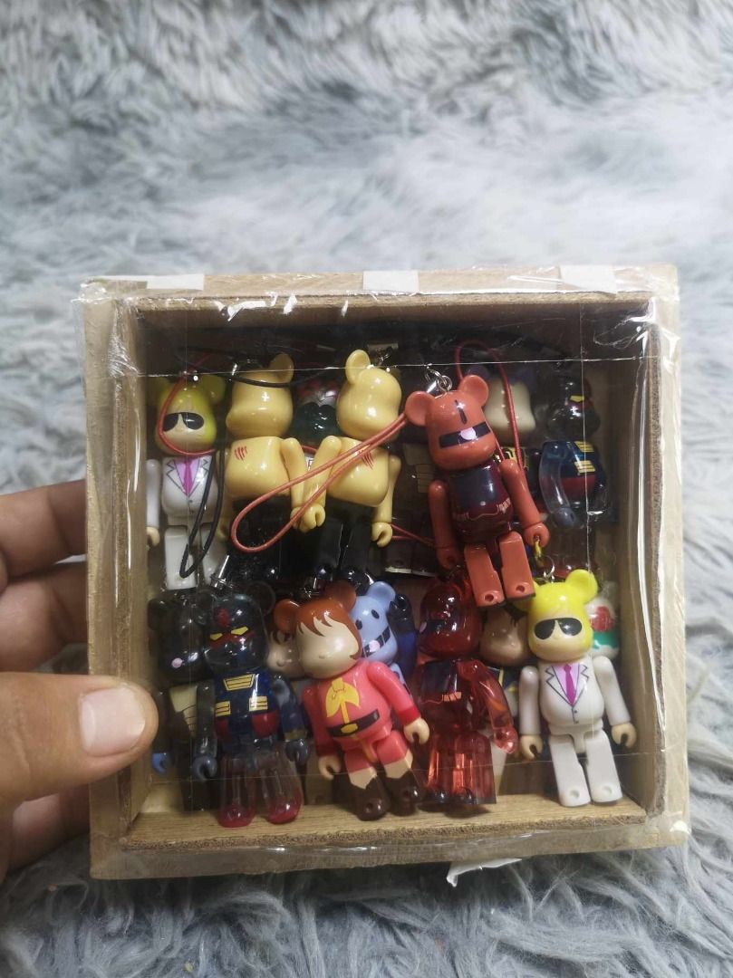 Miniature Bearbrick Keychain With Cardboard Display Box (Category: Kids Toys) located in Santa Cruz. Submitted by jmy_surplus.2 (Listing ID 1467975812, Image 2). Description: Size ; L - 5.6 W - 5.6 Color ; Colorful Type ; Keychain Brand ; No brand Material ; Synthetic Style ; 17 Pieces Bearbrick Keychain LG 118 JMY 3 Batch #225.