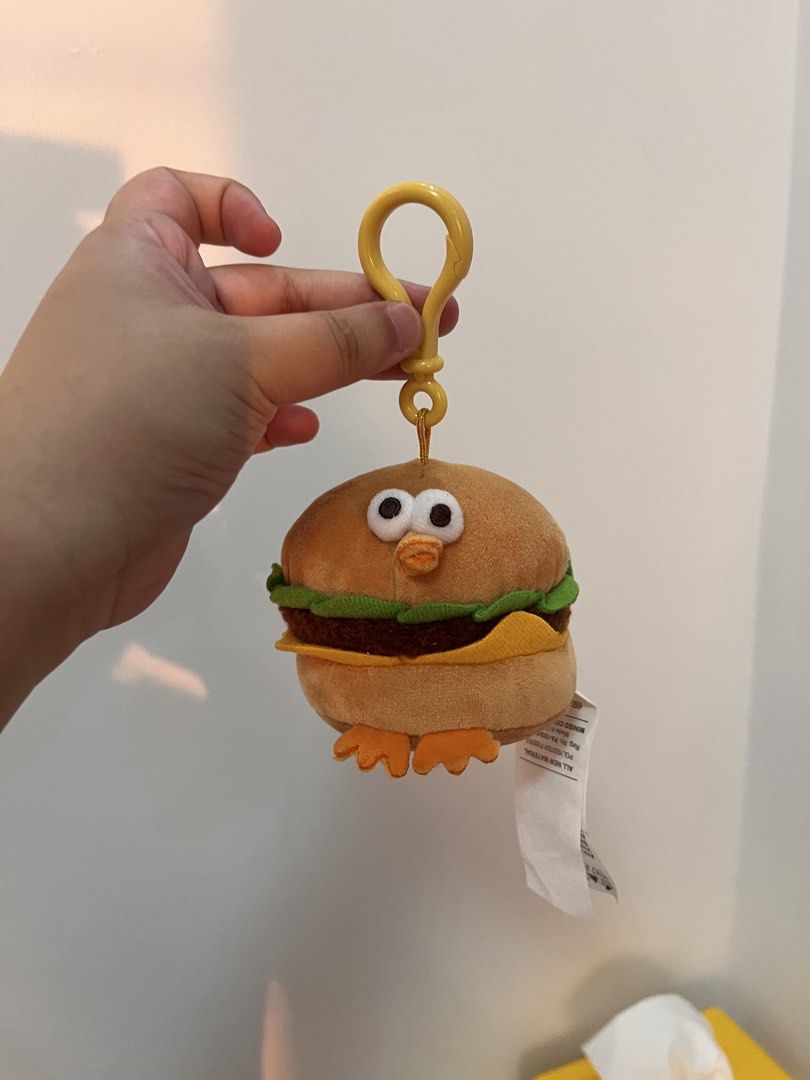 MINISO Burger Duck Plush Keychain (Category: Plushies & Soft Toys) located in Baguio. Submitted by jessam.gamboa (Listing ID 1467929286, Image 2). Description: - Authentic MINISO merchandise - Never used outside. Nakastock lang sa drawer. .