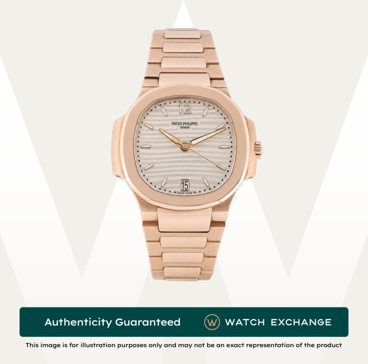 [Mint] Patek Philippe Nautilus Bracelet 7118/1R-001 7118 PP Silver Dial Z29685 Nov 2022 (Category: Watches) located in Singapore. Submitted by watchexchange.sg (Listing ID 1467888798, Image 1). Description: [Mint] Patek Philippe Nautilus Bracelet 7118/1R-001 7118 PP Silver Dial Z29685 Nov 2022 Price: $161,800 Brand: Patek Philippe Model: 7118/1R-001 Condition: Mint Dial: Silver Case Diameter: 35.2mm Material: Rose Gold Original Box: Yes Original 