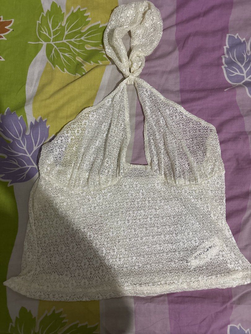 misguided mesh halter top (Category: Sleeveless) located in Manila. Submitted by iyahpreloved_ (Listing ID 1468017315, Image 1). Description: never been used size XL.