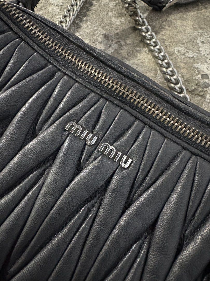 Miu Miu (Category: Shoulder Bags) located in Baguio. Submitted by thriftedbaguio (Listing ID 1467972068, Image 2). Description: Very Good Condition Needs Cleaning Sign Of Use.