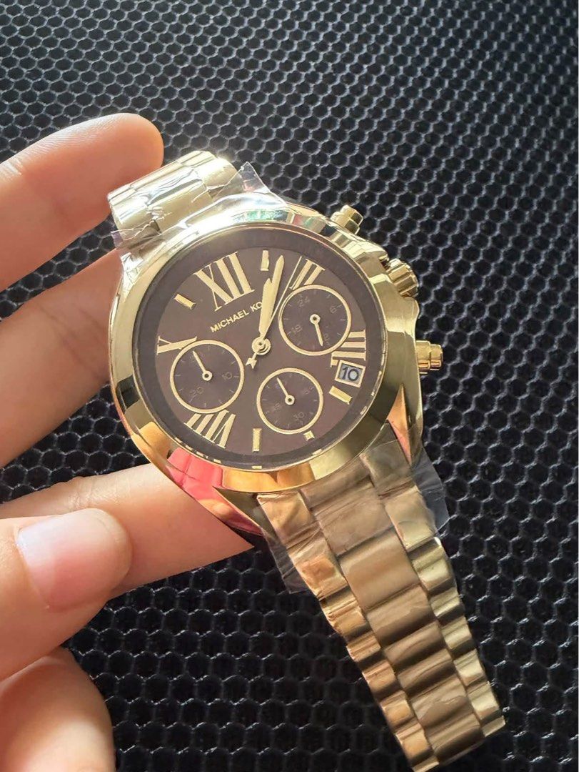 MK SMALL SIZE GOLD BRONZE DIAL BRADSHAW AUTHENTIC WATCH (Category: Women's Watches) located in Quezon City. Submitted by watchme_authentic2 (Listing ID 1467924890, Image 1). Description: MK AUTHENTIC WATCH‼️💯 COMPLETE INCLUSIONS! .