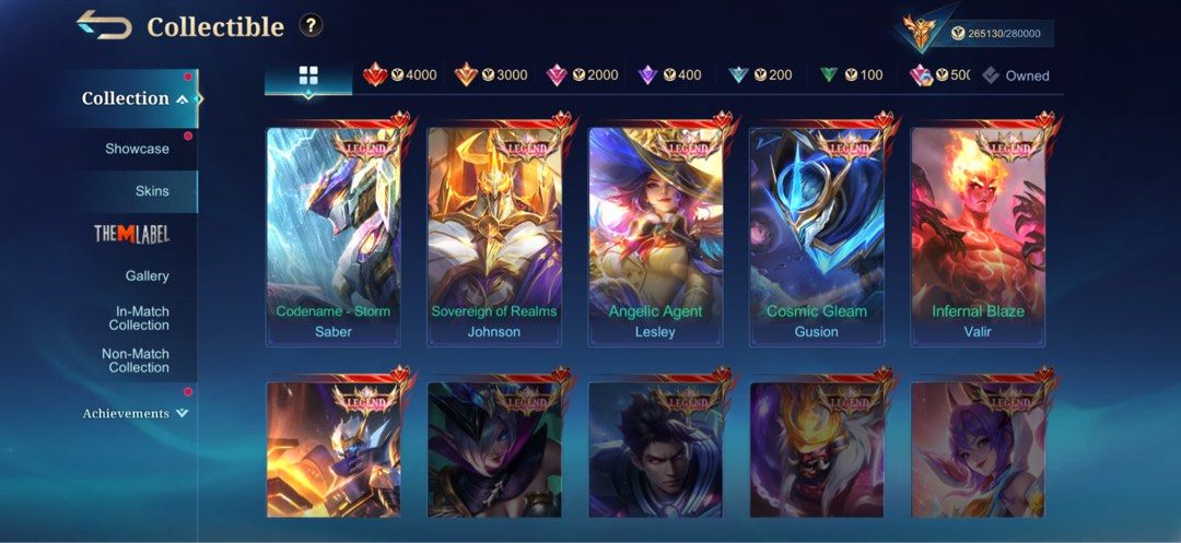 Mlbb stack account (Category: In-Game Products) located in Singapore. Submitted by jsjjjjjjjjjj (Listing ID 1468036586, Image 3). Description: Give me ur price Have fire crown recall and a lot of kill animation effects also . Ask me for more pics if needed 6 legend skins All heroes unlock Immortal 175 Can deal meet up or paynow .