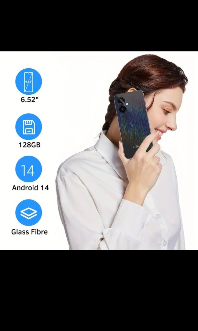 Mobile (Category: Android Others) located in Kuala Lumpur. Submitted by brightearth-c0f24d (Listing ID 1467875415, Image 3). Description: 16GB+128GBRedbeat D5 Running Android 14 Biometric Recognition Method: Face Recognition Display Resolution: 1600x720 Aspect Ratio: 9 Screen Resolution: 1600x720 Compatibility Operating System: Android Connectivity Cellular Technology: 4g Connector Type: USB Type C.