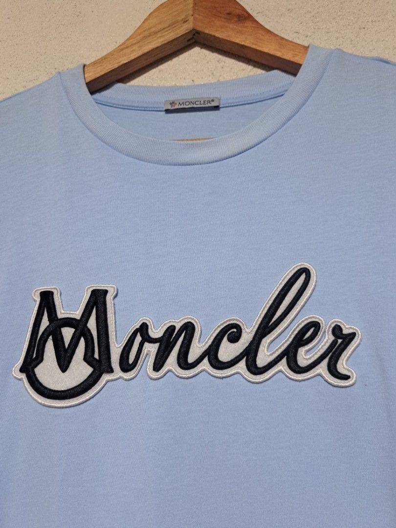 Moncler Script Embroidered Shirt (Category: Tshirts & Polo Shirts ) located in Dumaguete. Submitted by jayarbajad49160 (Listing ID 1467970065, Image 2). Description: Moncler Scripg Embroidered Shirt - 1,500 add sf Excellent Condition Color rate:9.8/10 Size XS Width:21 Length:27 Loc dumaguete city visayas.