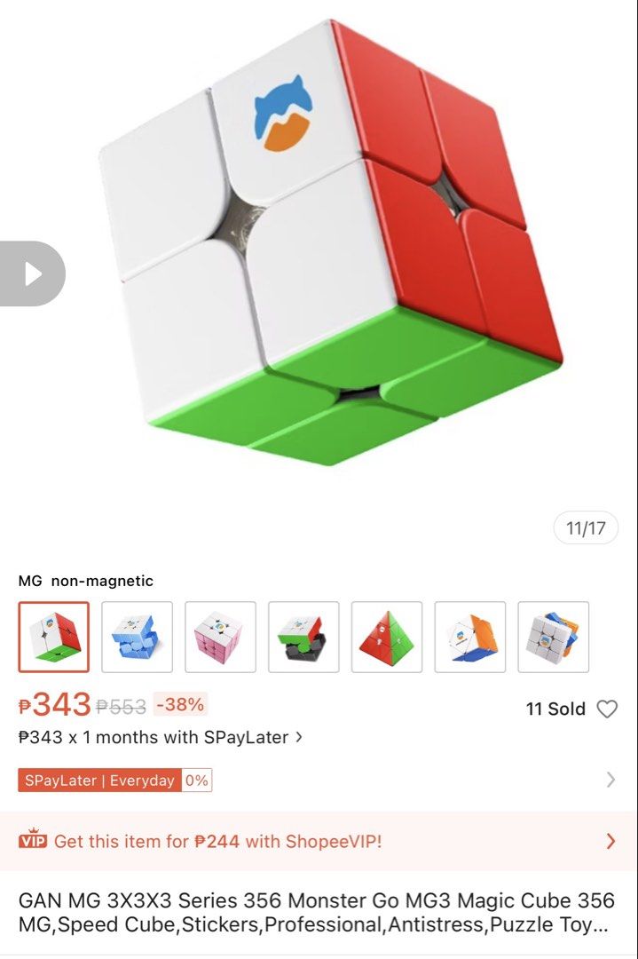 Monster Go Rubix Cube 4x4 (Category: Kids Toys) located in Bacoor. Submitted by momofkas1 (Listing ID 1467840887, Image 3). Description: Hindi nagamit.