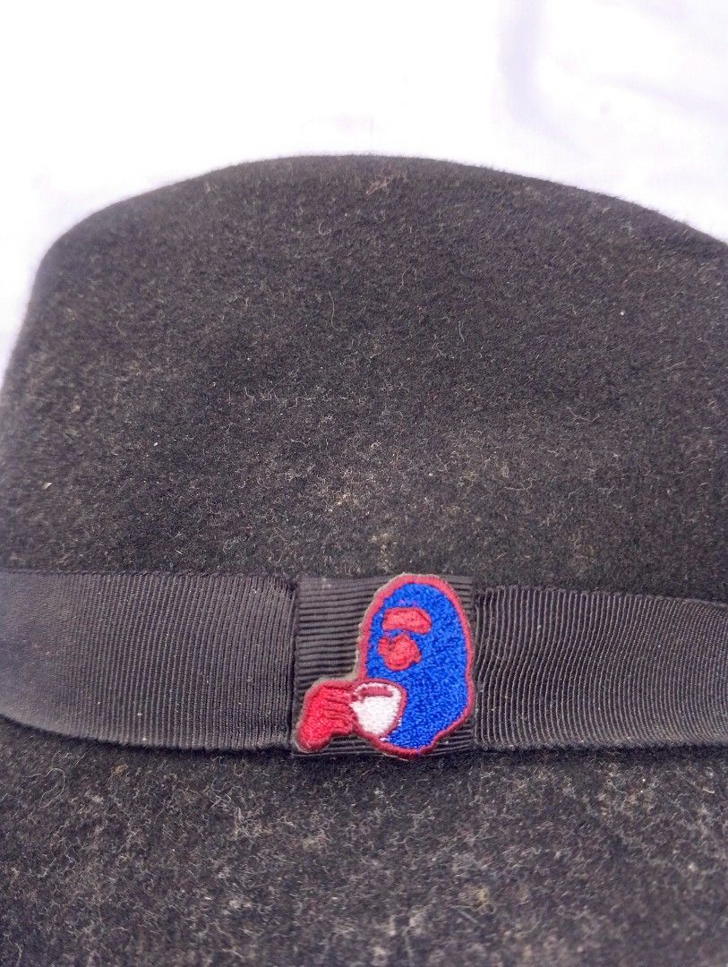 Mr. Bathing Ape Coffee Ape Head Wool Fedora Hat (Category: Caps & Hats) located in Kitaotao. Submitted by getnsell (Listing ID 1467855450, Image 2). Description: MR. BATHING APE WOOL FELT FEDORA / TRILBY HAT 🔥 Up for sale is an incredibly rare piece from BAPE’s high-end, tailored gentleman's sub-label, "Mr. Bathing Ape". Merging classic menswear silhouettes with iconic Tokyo streetwear branding. [ITEM SPECIFICATIONS] • Brand: Mr. Bathing Ape (A 