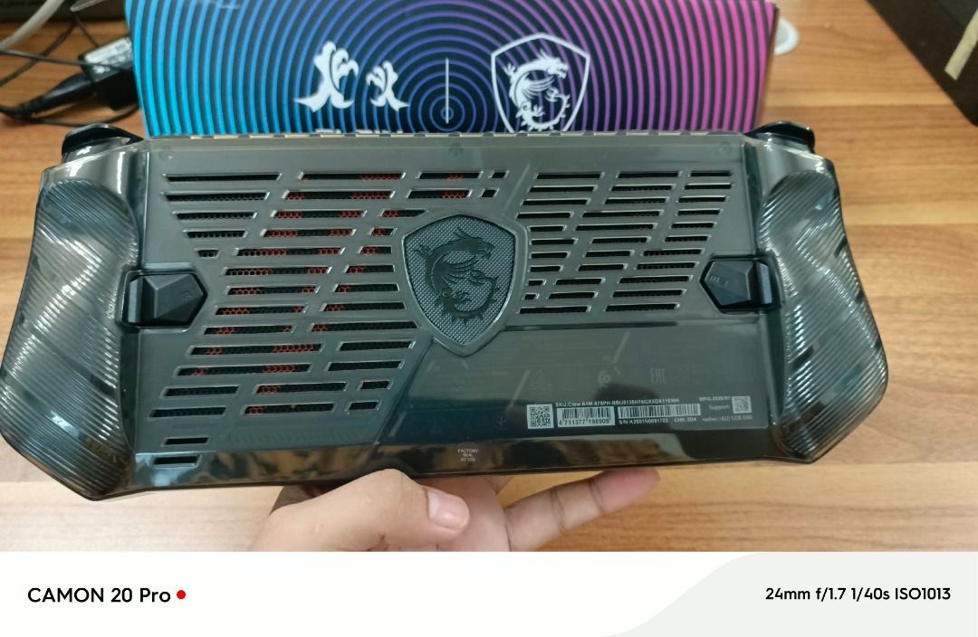 MSI Claw A1m Handheld Gaming PC (Category: Others) located in Caloocan City. Submitted by livefox.15b6e1 (Listing ID 1467858017, Image 3). Description: Msi claw a1m 512gb 16gb ram Ultra 5 Good for tripple 3 games Games Installed Jump Force Hogwarts Legacy Spiderman Remastered Tekken 7 Valorant Unit charger box and case for unit Intel® Core™ Ultra 5 processor 135H Windows 11 Home Ergonomic design for an optimal gaming experience. 7" FHD (1920 x 10