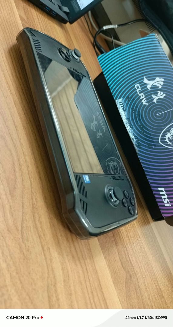 MSI Claw A1m Handheld Gaming PC (Category: Others) located in Caloocan City. Submitted by livefox.15b6e1 (Listing ID 1467858017, Image 2). Description: Msi claw a1m 512gb 16gb ram Ultra 5 Good for tripple 3 games Games Installed Jump Force Hogwarts Legacy Spiderman Remastered Tekken 7 Valorant Unit charger box and case for unit Intel® Core™ Ultra 5 processor 135H Windows 11 Home Ergonomic design for an optimal gaming experience. 7" FHD (1920 x 10