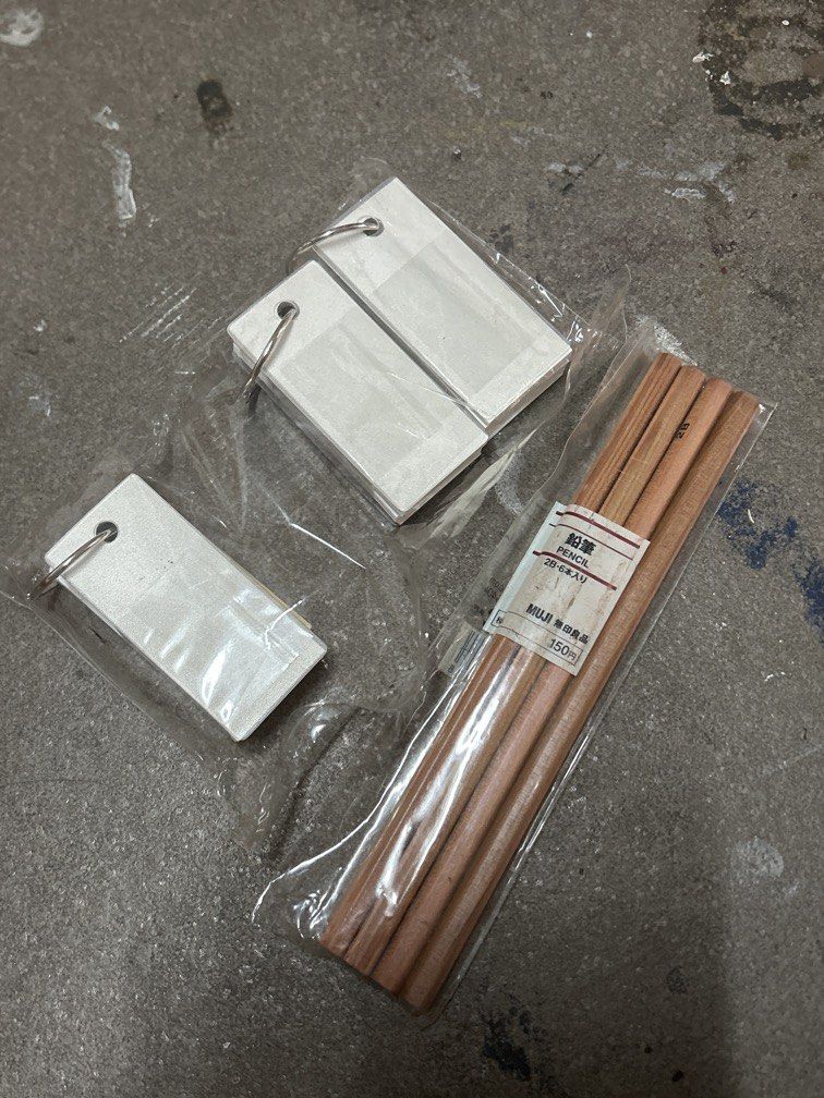 Muji 2B pencil and notepad keychain (Category: Stationery & School Supplies) located in Bulacan. Submitted by ourdailybreads (Listing ID 1467858843, Image 1). Description: .