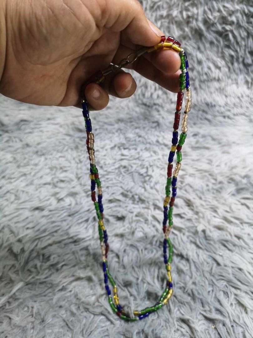 Multi Strand Handmade Glass Seed Bead Necklace (Category: Necklaces) located in Santa Cruz. Submitted by jmy_surplus.2 (Listing ID 1467911095, Image 2). Description: Size ; L - 15.2 W - 0.2 Color ; Colorful Type ; Necklace Brand ; No brand Material ; Pearl Style ; Colorful Pattern African Style Beadwork Necklace LG 117 JMY 3 Batch #225.