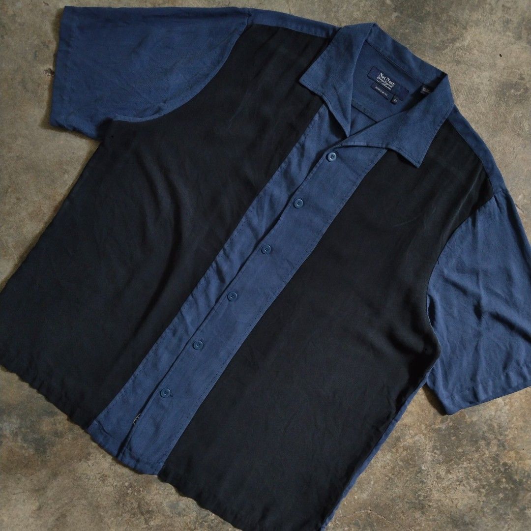 nat nast two toned silk bowling polo (Category: Formal Shirts) located in Bulacan. Submitted by hustleoverluckphv2 (Listing ID 1468004356, Image 2). Description: nat nast two toned silk bowling polo XL on tag Measurements Width - 26" Length - 30" Claim - 799.