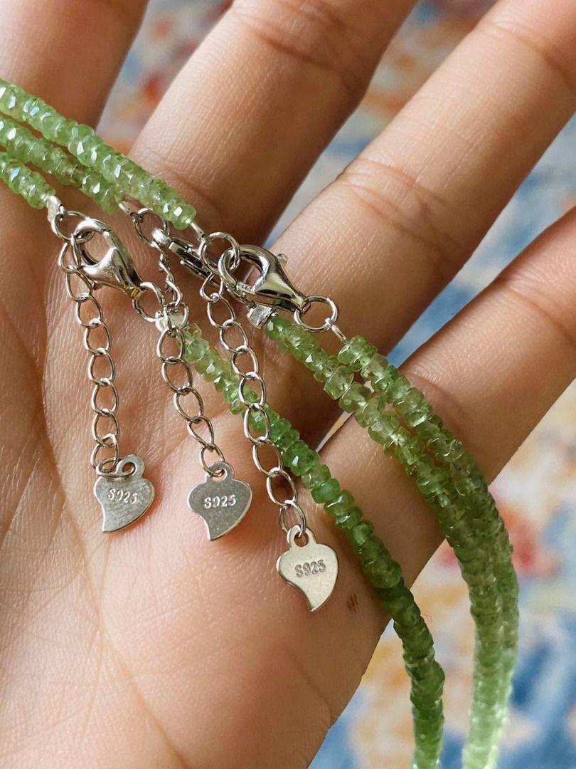 Natural Tsavorite Garnet Necklaces (Category: Necklaces) located in Baguio. Submitted by asna_taku (Listing ID 1467895447, Image 3). Description: Natural Tsavorite Garnet Necklaces 💚 Beautiful strands of natural tsavorite garnet, showcasing a fresh, vibrant green hue with a delicate faceted finish that catches the light beautifully. A timeless gemstone piece that adds an elegant pop of color whether worn alone or layered with other necklaces. ✨ 