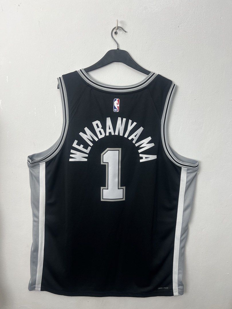 NBA Jersey for Sale (Category: Activewear) located in Manila. Submitted by arvinferre59148 (Listing ID 1468048082, Image 2). Description: NBA Swingman Jersey - Icon Edition Wembanyama 1 Spurs Size XXL. Brand New with Hang Tag. 2,500 Only. Project 4 QC area. Pm if interested. Thank you!.