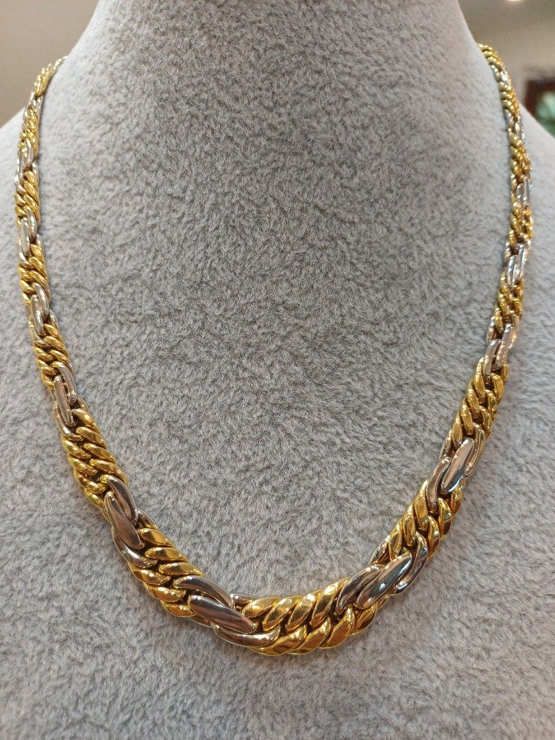 Necklace 2 tone (Category: Necklaces) located in Makati City. Submitted by divinejewels.ph (Listing ID 1467903614, Image 2). Description: GJU-859 NECKLACE 2 TONE 18KYWG 30.0 GRAMS SIZE 16".