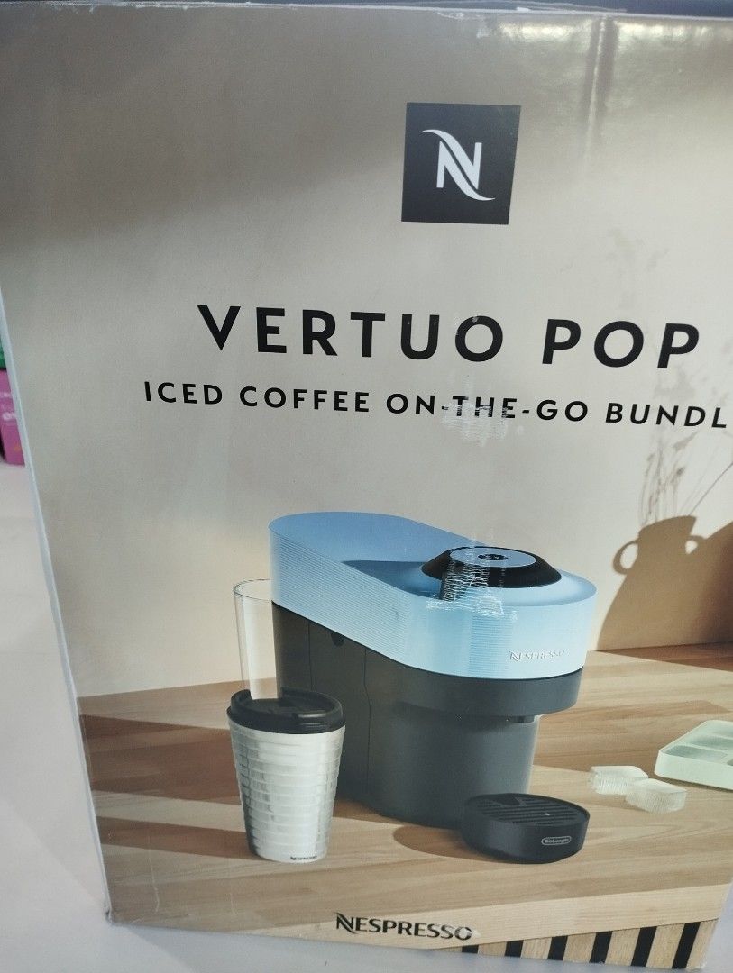 NESPRESSO VERTUO POP (Category: Coffee Machines & Makers) located in Caloocan City. Submitted by dhiony (Listing ID 1467907752, Image 2). Description: -VERTUO POP ICED COFFEE ON THE GO BUNDLE -COMPLETE ACC -W/ WARRANTY / SALES INVOICE - WE ACCPET CARD PAYMENT/GCASH.
