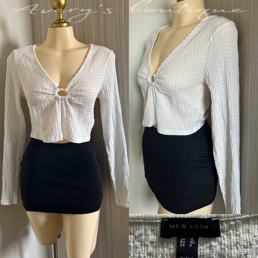Newlook white longsleeve top - Large (Category: Longsleeves) located in Quezon City. Submitted by averysboutiqueonfb (Listing ID 1467908050, Image 1). Description: ‼️PRICE IS NOT NEGOTIABLE‼️ 📍Location: Munoz,Quezon city. 🧾MOP: Gcash/BDO/Maya/Maribank 🚚MOD: J&T/Lalamove Please manage expectations — this item is thrifted and has already been washed before posting. Some pieces may have minimal flaws such as washable stains,loose threads,small da
