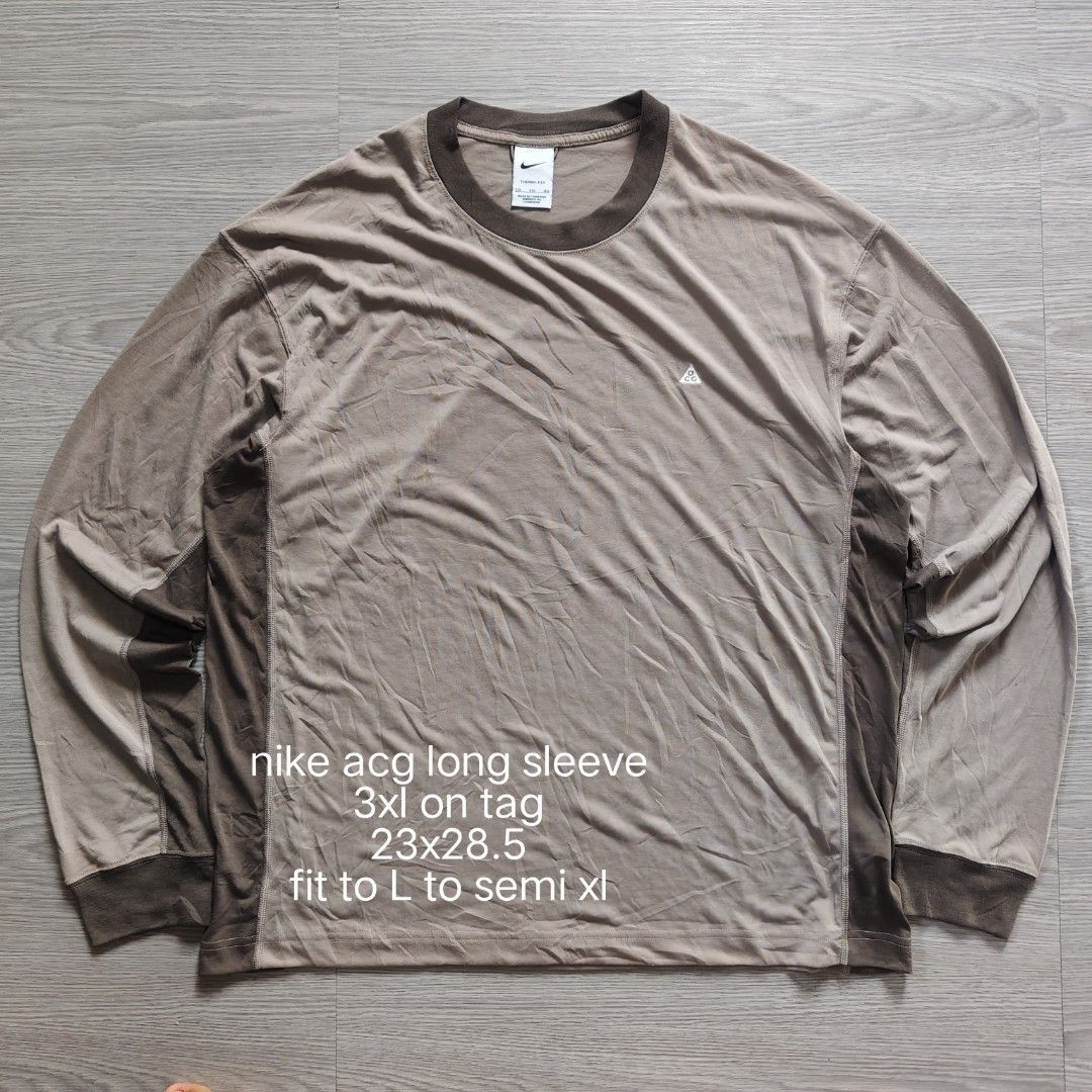 nike acg goat rocks longsleeves (Category: Coats, Jackets and Outerwear) located in Amadeo. Submitted by josephotep (Listing ID 1467908992, Image 2). Description: nike acg goat rocks long sleeve 3xl on tag 23x28.5 fit to L to semi xl as new no issue. 999 plus sf loc cavite pm📥.