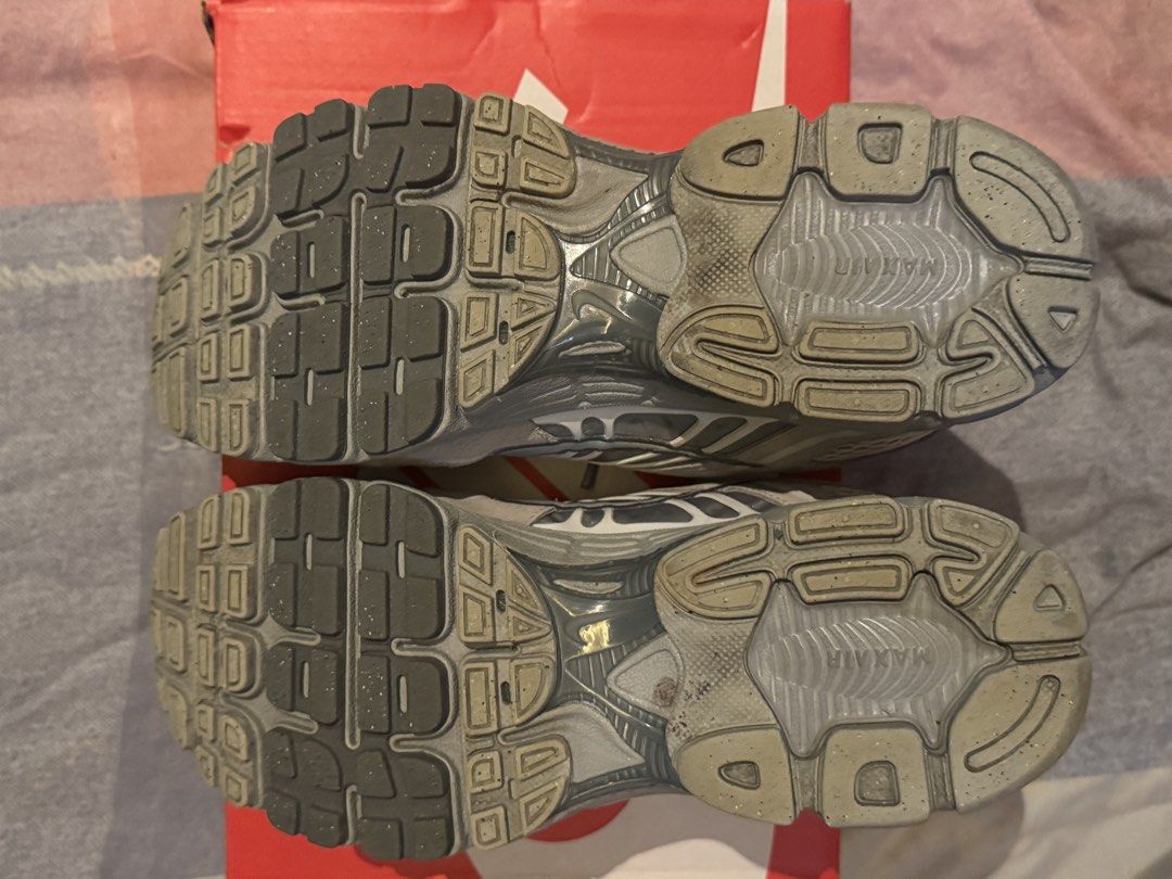 Nike Air Max Moto 2K - Wolf Grey (Category: Sneakers) located in San Juan City. Submitted by seriima (Listing ID 1467943277, Image 3). Description: - Model: Nike Air Max Moto 2K - Colorway: Wolf Grey - Design: Chunky running shoe with breathable mesh upper and premium suede overlays - Comfort: Cushlon foam midsole with visible Air cushioning - Inclusions: Original red Nike box included - Trusted seller on Carousell, ship out immediately or meetup