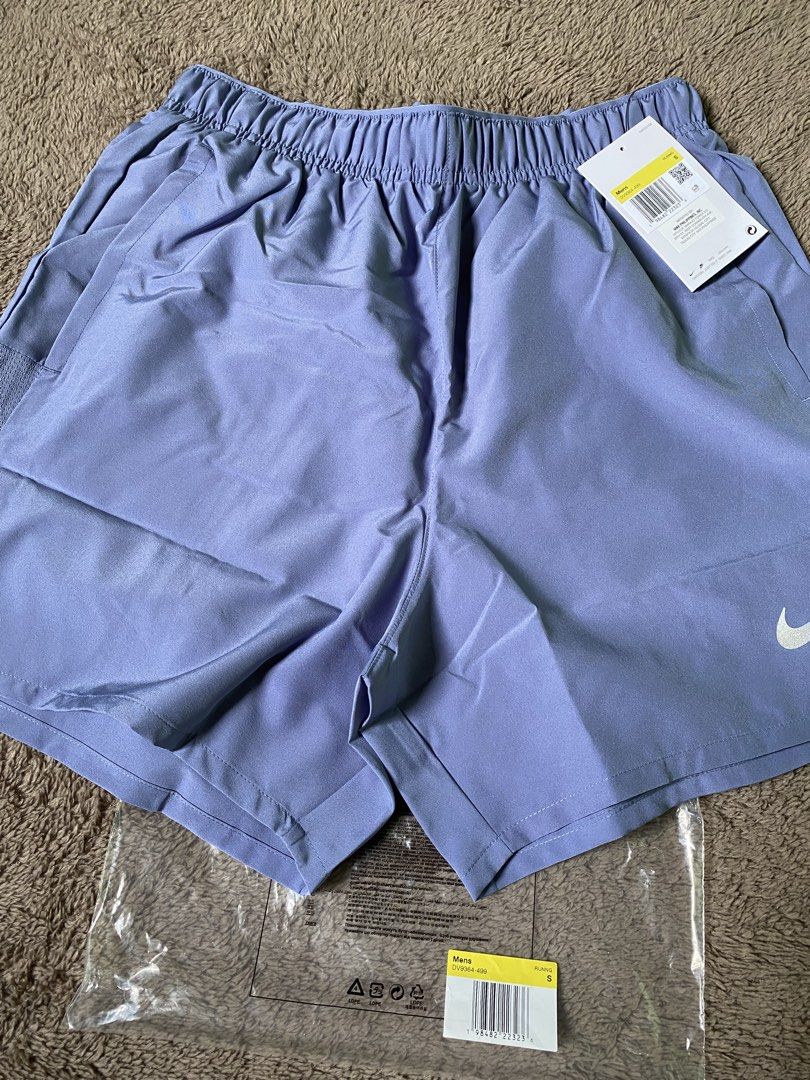 Nike Challenger Running Shorts (Category: Shorts) located in Pasig City. Submitted by jakerseller (Listing ID 1468019014, Image 1). Description: Nike Dri-FIT Challenger Men’s 5” Brief-Lined Versatile Shorts - World Indigo [DV9364-499] - Brand: Nike Challenger Running Shorts - Size: Men's Small (5-inch length) - Fit: Standard fit, lightweight material - Features: Elastic waistband with drawcord, back pocket with hook-and-loop closure - Condition: 