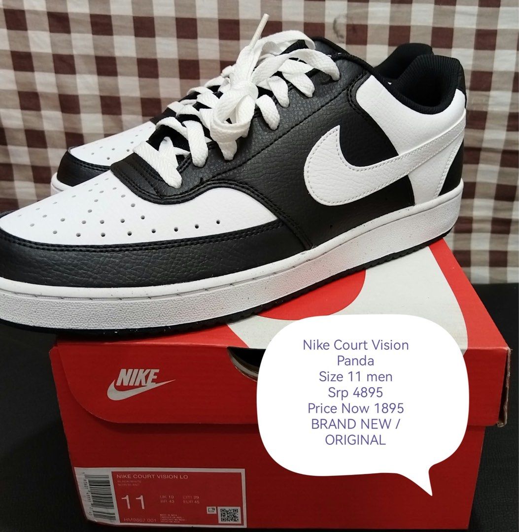 Nike Court Vision Panda (Category: Sneakers) located in San Juan City. Submitted by keenforest.20f348 (Listing ID 1467852275, Image 1). Description: SRP 4895 Sale Price 1895 Original .