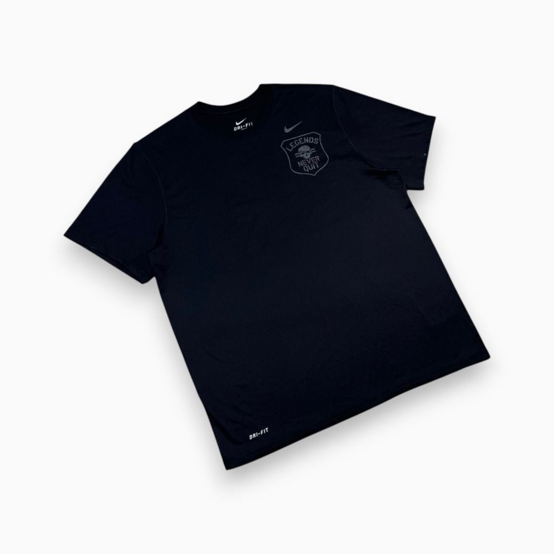 NIKE DRIFIT T SHORT "LEGEND NEVER QUIT" (Category: Activewear) located in Quezon. Submitted by ejay.thrift.clothes (Listing ID 1468029750, Image 3). Description: FREE SHIPPING 2XL 22.5 X 29 NO ISSUE COLOR RATE: 10/10 AS NEW CONDITION FRESHLY WASHED READY TO WEAR # 608.