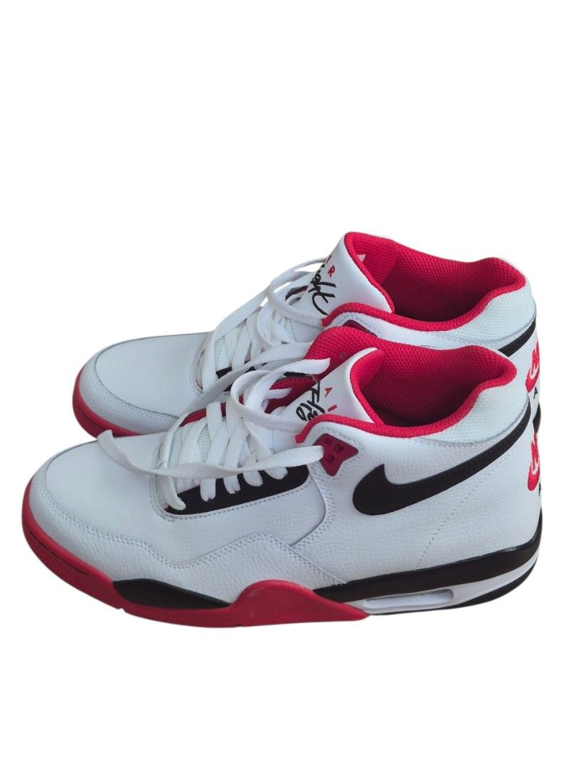 Nike flight legacy mid red men's size us 9 (Category: Sneakers) located in Manila. Submitted by ifyouknowyouknow_ (Listing ID 1467884177, Image 3). Description: authentic Nike flight legacy mid red men's size us 9 never been used outside just used for fitting without box but i can include the acrylic shoe box just add 150 pesos.