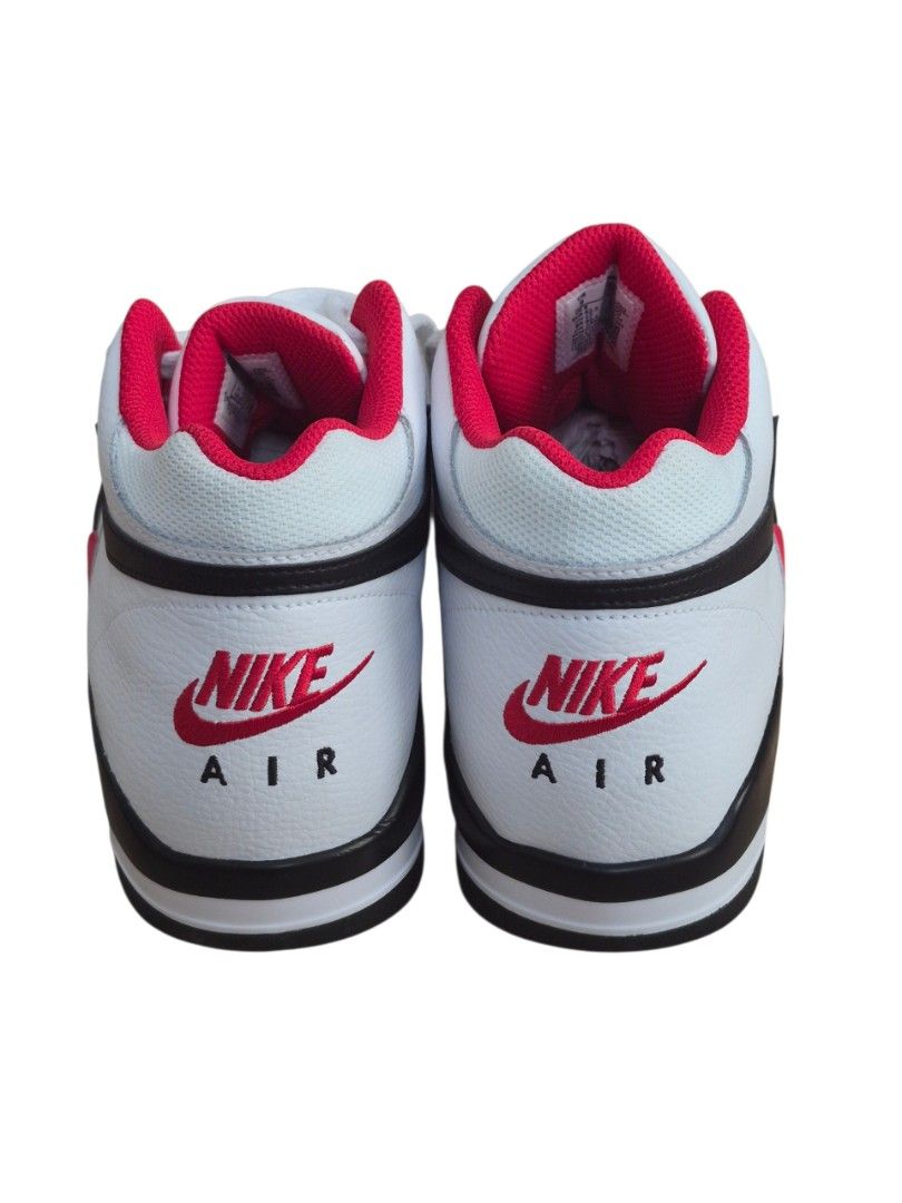 Nike flight legacy mid red men's size us 9 (Category: Sneakers) located in Manila. Submitted by ifyouknowyouknow_ (Listing ID 1467884177, Image 2). Description: authentic Nike flight legacy mid red men's size us 9 never been used outside just used for fitting without box but i can include the acrylic shoe box just add 150 pesos.