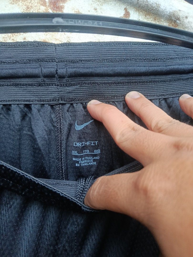 NIKE JERSEY SHORT (Category: Shorts) located in Iloilo. Submitted by _lemornosnas02 (Listing ID 1467927218, Image 3). Description: black Nike Dri-FIT knit basketball performance shorts featuring a white embroidered Swoosh logo -XXL ON TAGS -DIMES 17X24 -LIKE NEW -NON ISSUE -LOCATION ILOILO -PLUS SHIP VIA LBC -.
