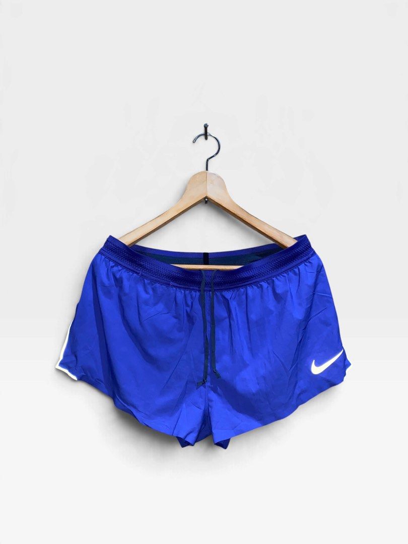 Nike Men’s AeroSwift Split Running Shorts (Category: Activewear) located in Malaybalay. Submitted by kongkongthriftofficial01 (Listing ID 1468055261, Image 2). Description: -Like new -Good as new -Size Xxl on tag but best fit to L -Seamless & Lightweight fabric -With inner brief and one secret pocket attached .