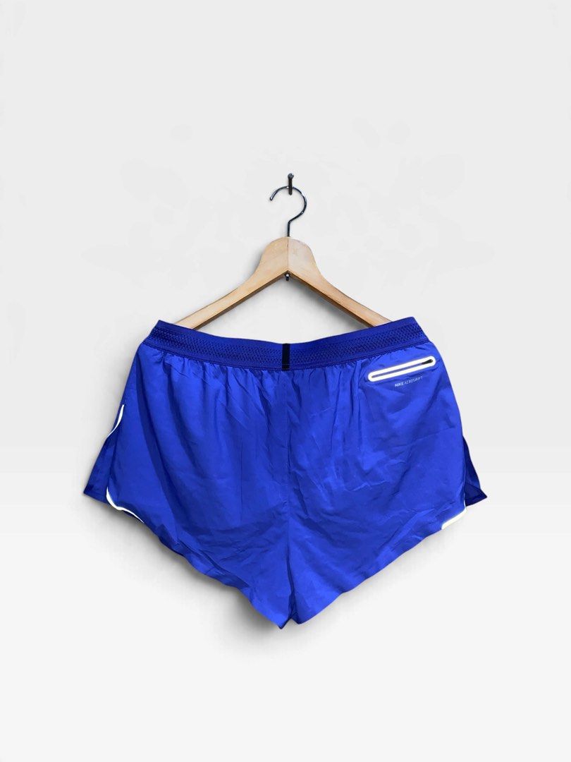 Nike Men’s AeroSwift Split Running Shorts (Category: Activewear) located in Malaybalay. Submitted by kongkongthriftofficial01 (Listing ID 1468055261, Image 3). Description: -Like new -Good as new -Size Xxl on tag but best fit to L -Seamless & Lightweight fabric -With inner brief and one secret pocket attached .