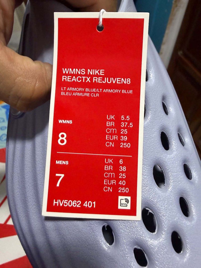 Nike Reactx Rejuven8 for Men and Woman (Category: Slippers & Slides) located in Quezon City. Submitted by d.chants030526 (Listing ID 1467993075, Image 3). Description: ✨ Brand: Nike ✨ Model: ReactX Rejuven8 ✨ Size: W8 / M7 ✨ Lightweight, comfortable, and stylish ✨ Perfect for everyday wear and casual outfits.