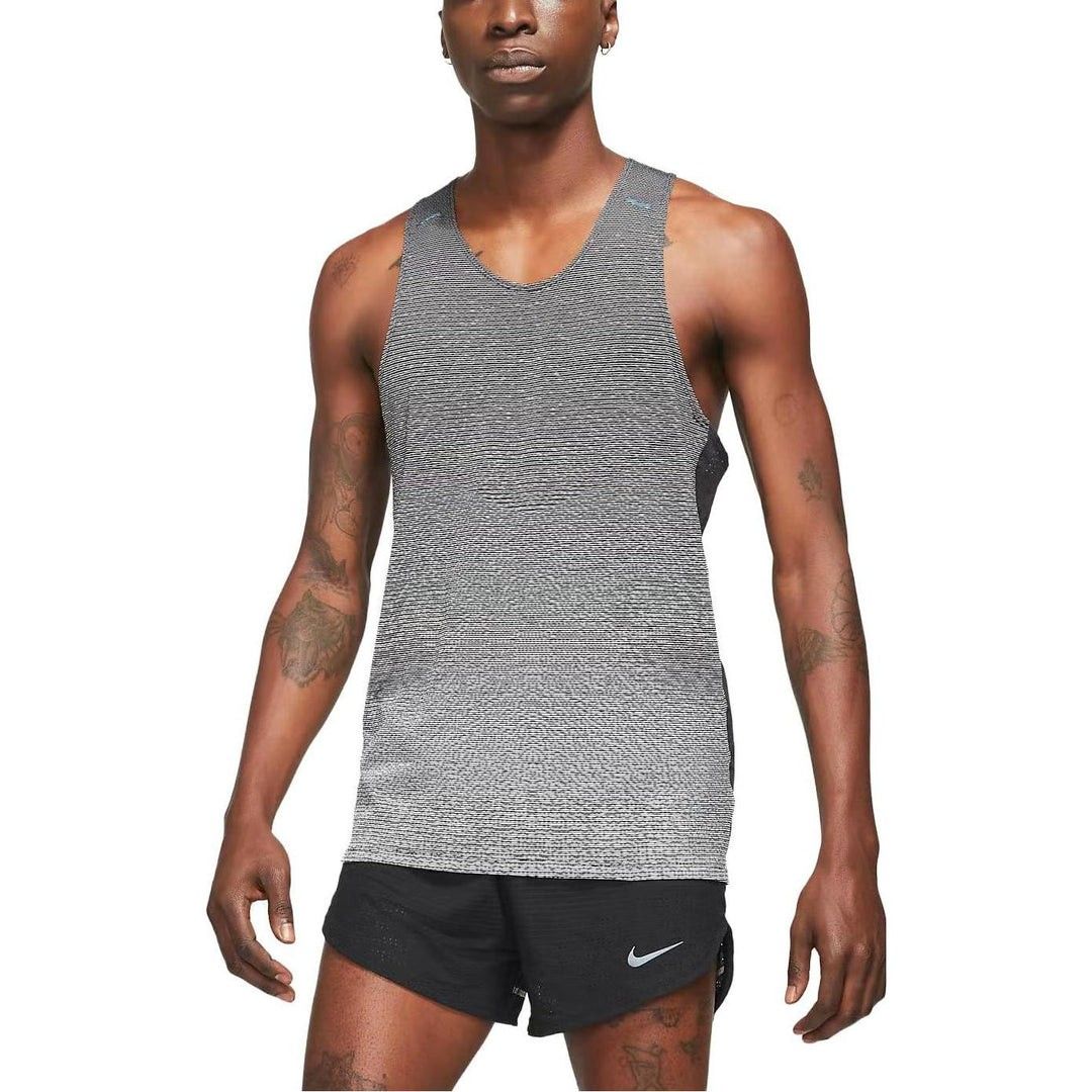 NIKE RUNNING DIVISION PINNACLE SINGLET (Category: Activewear) located in Talisay. Submitted by nooooooooooooooooy (Listing ID 1467872773, Image 1). Description: NIKE RUNNING DIVISION PINNACLE SINGLET MEDIUM WIDTH 18 LENGTH 26 FRONT/27 BACK EXCELLENT NO FLAWS, NEED WASH PM💌💌.