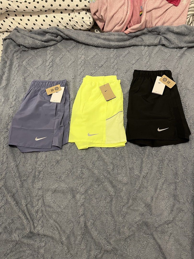 Nike Running shorts (Category: Shorts) located in Manila. Submitted by trying2bbttr (Listing ID 1467923031, Image 1). Description: All brand new Available size - Medium & Large M - 30-32 waist size L - 32-34 waist size 1.2k each for blue and black.