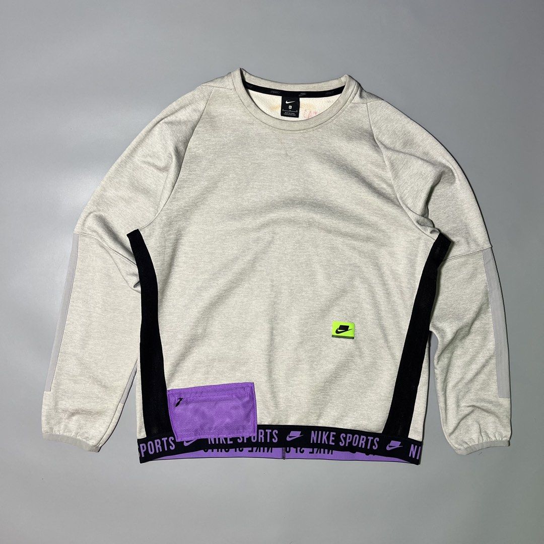Nike Therma NSP Crew PX Sweatshirt (Category: Tshirts & Polo Shirts ) located in Bacolod City. Submitted by marmanj (Listing ID 1468028517, Image 1). Description: Nike Therma NSP Crew PX Sweatshirt♻️ •Original - Complete tags •Condition: Good •Size: Large to Xl •Length: 27.5” •Width: 23” •Color: Grey •Color rate: 9.5 / 10 •Tight Ribbing •Flaws: Washable Stains only •Needs wash 🔖Price: ₱480 📌Location: Bacolod City Negros Occidetal ‼️Disclaimer: 