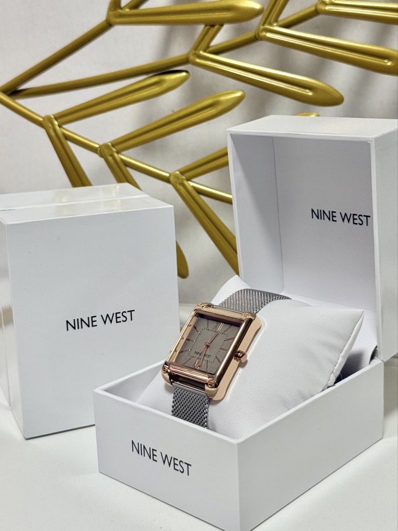 Ninewest Original/Authentic Wowens Watch Mesh Strap (Category: Women's Watches) located in Quezon City. Submitted by kgpconsumergoodstrading (Listing ID 1468025767, Image 3). Description: Ninewest Authentic/Original Wowens Mesh Watch Guaranteed Original/Authentic Bought from USA 🇺🇸 With Serial Number Brandnew Price: Php 1,990, Best Price Guaranteed Comes with Original Box and Manuals Features: * Splash resistant * Mesh Strap * 35mm dial .