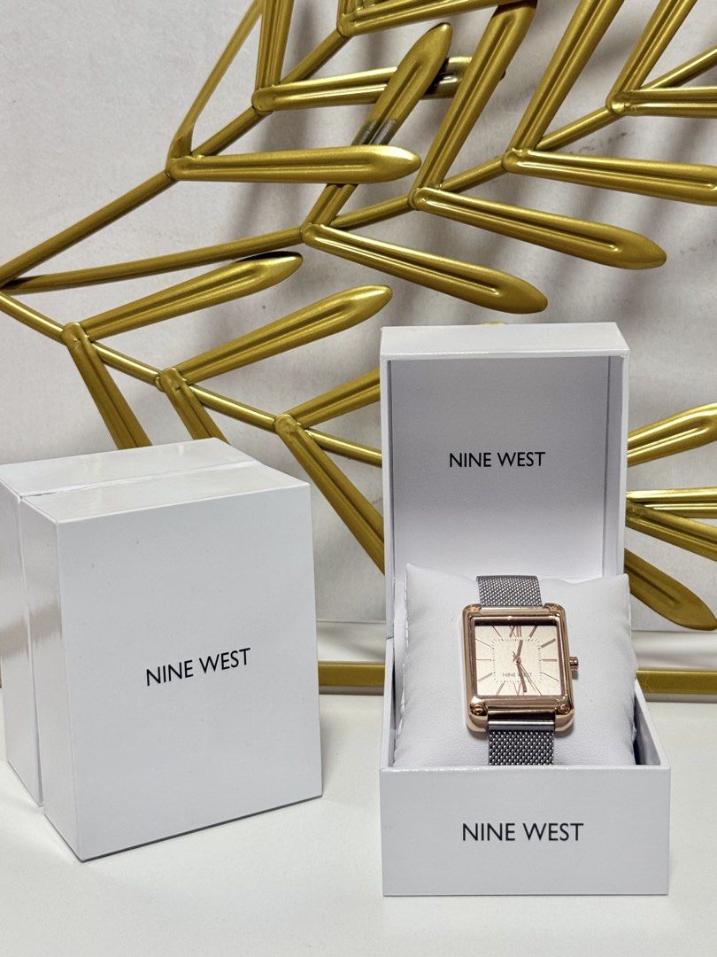 Ninewest Original/Authentic Wowens Watch Mesh Strap (Category: Women's Watches) located in Quezon City. Submitted by kgpconsumergoodstrading (Listing ID 1468025767, Image 2). Description: Ninewest Authentic/Original Wowens Mesh Watch Guaranteed Original/Authentic Bought from USA 🇺🇸 With Serial Number Brandnew Price: Php 1,990, Best Price Guaranteed Comes with Original Box and Manuals Features: * Splash resistant * Mesh Strap * 35mm dial .