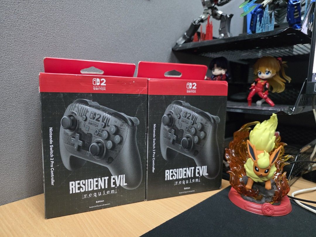 Nintendo Switch 2 Pro Controller Resident Evil Requiem Edition (Category: Controllers) located in San Fernando. Submitted by la2andel.1 (Listing ID 1467972400, Image 1). Description: - Official Nintendo Switch 2 Pro Controllers - Resident Evil Requiem Edition (Special RE graphics on black handles) - Brand new, 100% unopened, and factory sealed in original packaging - Great for collectors and fans upgrading their setup - Meetup or shipping options