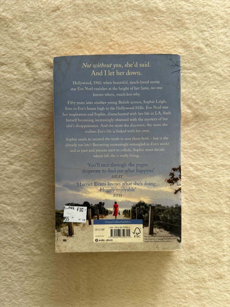 Not Without You - Harriet Evans (Category: Storybooks) located in Santiago. Submitted by bookworm_club (Listing ID 1467905381, Image 2). Description: 📚no cancellation, return or exchange. 📚secondhand books. some books are in good condition while some has minimal flaws (foxing, creases, dog-eared pages, etc.) 📚reasonable haggling is allowed. 💰MOP: For same day pickup - CASH & BANK TRANSFER For shipping or scheduled pickup - BANK TRANSFER 🚚MOD
