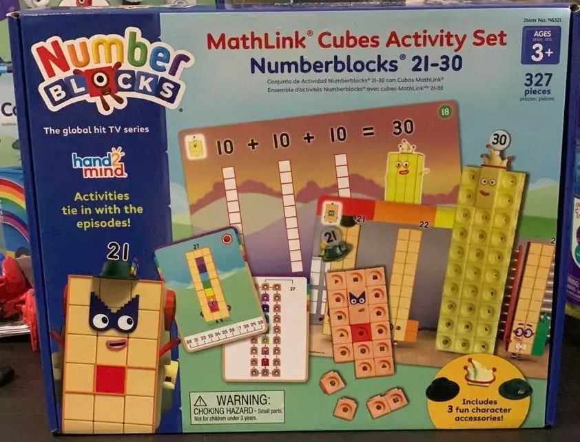 Numberblocks MathLink Cubes Activity Set 21-30 hand2mind (Category: Educational & Learning Toys) located in Santa Rosa. Submitted by aos-ph (Listing ID 1468020980, Image 1). Description: - Authentic hand2mind Numberblocks 21-30 MathLink Cubes Activity Set - Includes 327 pieces for hands-on learning and character building - Features fun accessories like hats and interactive math activity cards - Directly tied to the hit TV series episodes - Ideal 