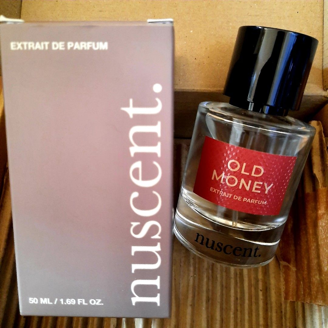 Nuscent Old Money Extrait de Parfum (Category: Fragrance & Deodorants) located in Quezon City. Submitted by miscellanyatbp (Listing ID 1467891981, Image 1). Description: Purchased last month, only sprayed a few times (see 2nd pic). With original box. sf c/o buyer. MOP QrPH.