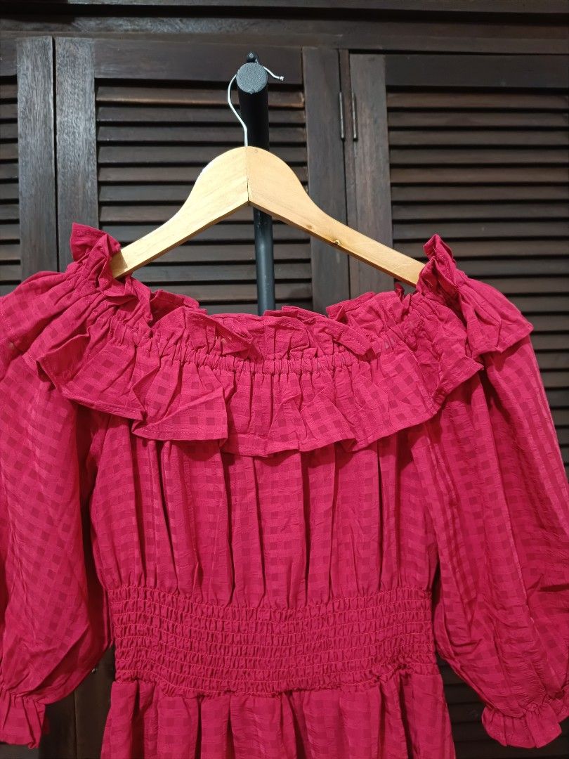 Offshoulder Dress (Category: Dresses) located in Manila. Submitted by byjrb (Listing ID 1468031934, Image 2). Description: 🛍️ Brand-new items from SHEIN, Emery Rose, Zaful & more! Size : Large (stretchable) 📦 Shipping: LBC / J&T / Lalamove 💸 MOP: GCash / BPI only DM for inquiries! 💌.