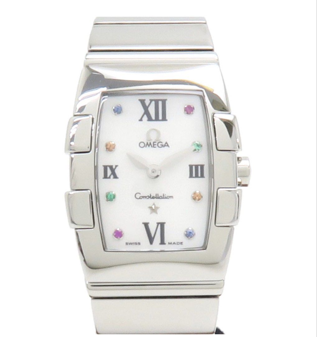 Omega Constellation Mini Quadrella 1584.79 16.5cm (Category: Luxury Watches) located in Las Pinas. Submitted by daisuki_japan_luxury_by_reiko (Listing ID 1467850475, Image 1). Description: Product name Constellation Mini Quadrella Product number 017887B Model number 1584.79 brand omega Product Type clock Retailers Sanoya Main Store material SS Stainless Steel rank A size W:20mm x H:25mm sex Women's accessories Sanoya 1-Year Warranty remarks Quart