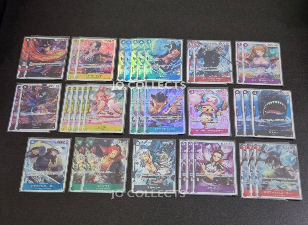 One Piece SR Bulk (Japanese) 112pcs (Category: Raw Singles) located in Cavite. Submitted by jo.collects (Listing ID 1466255842, Image 3). Description: One Piece SR Bulk (Japanese) 112pcs EB01 - 14pcs PRB02 - 13pcs OP04 - 2pcs OP05 - 1pc OP06 - 8pcs OP07 - 12pcs OP08 - 7pcs OP09 - 16pcs OP10 - 8pcs OP13 - 20pcs OP15 - 1pc ST06 - 1pc ST15 - 3pcs ST16 - 2pcs ST17 - 1pc ST26 - 3pcs Total: 112pcs 💰 ₱5,000 PLEASE READ BEFORE PURCHASING 📌 🇯🇵 AUTHENT