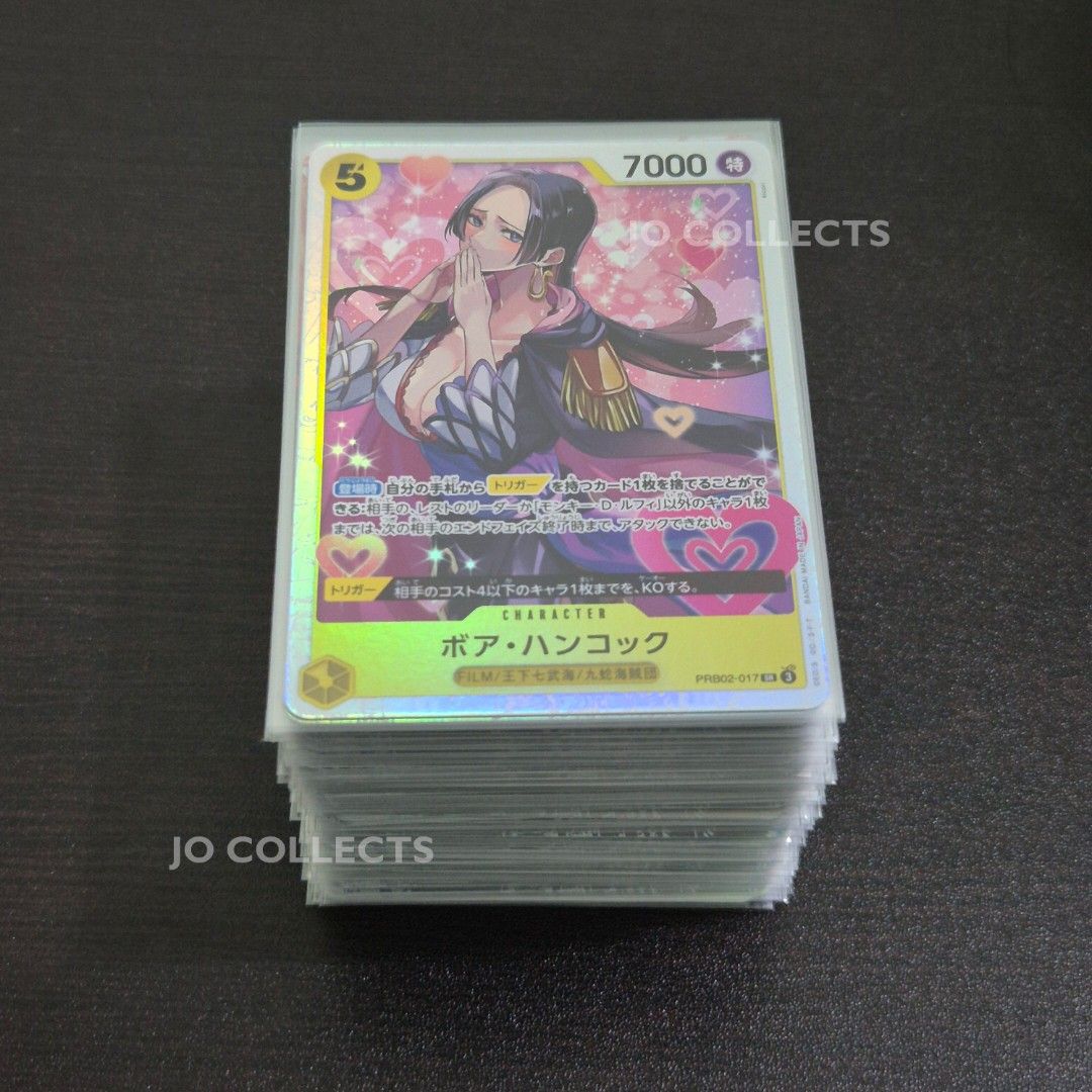 One Piece SR Bulk (Japanese) 112pcs (Category: Raw Singles) located in Cavite. Submitted by jo.collects (Listing ID 1466255842, Image 1). Description: One Piece SR Bulk (Japanese) 112pcs EB01 - 14pcs PRB02 - 13pcs OP04 - 2pcs OP05 - 1pc OP06 - 8pcs OP07 - 12pcs OP08 - 7pcs OP09 - 16pcs OP10 - 8pcs OP13 - 20pcs OP15 - 1pc ST06 - 1pc ST15 - 3pcs ST16 - 2pcs ST17 - 1pc ST26 - 3pcs Total: 112pcs 💰 ₱5,000 PLEASE READ BEFORE PURCHASING 📌 🇯🇵 AUTHENT